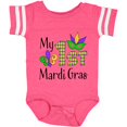 thumbnail image 3 of Inktastic My 1st Mardi Gras with Mask Boys or Girls Baby Bodysuit, 3 of 5
