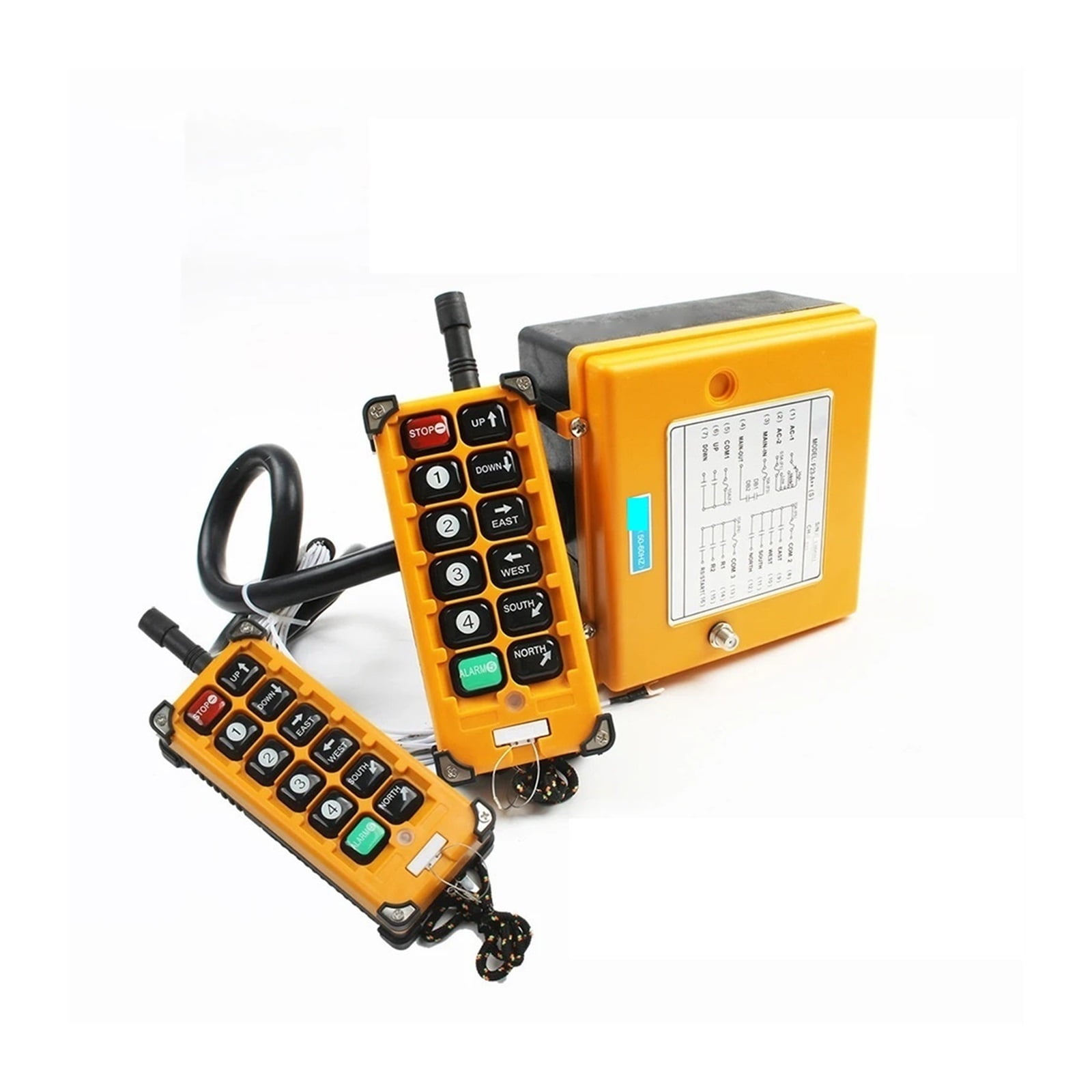 Industrial Wireless Radio Remote Controller Switch Speed Control Hoist Crane Control Lift Crane 8/10 Channels ,IP68 Dustproof and Waterproof Rating