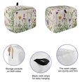thumbnail image 5 of Toaster Cover 4 Slice, Spring Flowers Dustproof Bakeware Oven Protector with Top Hook, Wild Floral Herb Botanical Waterproof Small Kitchen Appliance Toasters Dust Cover, 12"x11"x8", 5 of 9