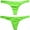 Green, variant on KONDYS Thong Bikini Bottoms for Women Curvy Swimsuit Bathing Suit Sexy Solid Color Swim Briefs Triangle Bottom