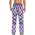 thumbnail image 7 of FREEAMG Men's Pajama Pants with Pockets Sleepwear Lounge Pants Stretch Casual Abstract Zebra Ornamental Pattern 11, 7 of 7