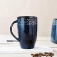 thumbnail image 3 of ThrottleT-21 oz Large Ceramic Coffee mugs, Extra Large Tea and Coffee Cups, Large Handle Design, Big Coffee Mug for Office and Home, Microwave and Diahwasher Safe. (21 oz star blue), 3 of 10