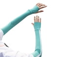 thumbnail image 2 of Caywon Ladies UV Protective Long Sleeve Arm Covering Summer Sun Hand Cover for Outdoor Gardening Outdoors Sports Workouts Sunscreen Arm Sleeves, 2 of 4