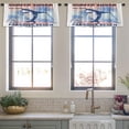 thumbnail image 3 of LALILO Kitchen Curtain Valance Surfer Shark With Typo Rod Pocket Window Curtain 52"x 18" Set of 2, 3 of 5