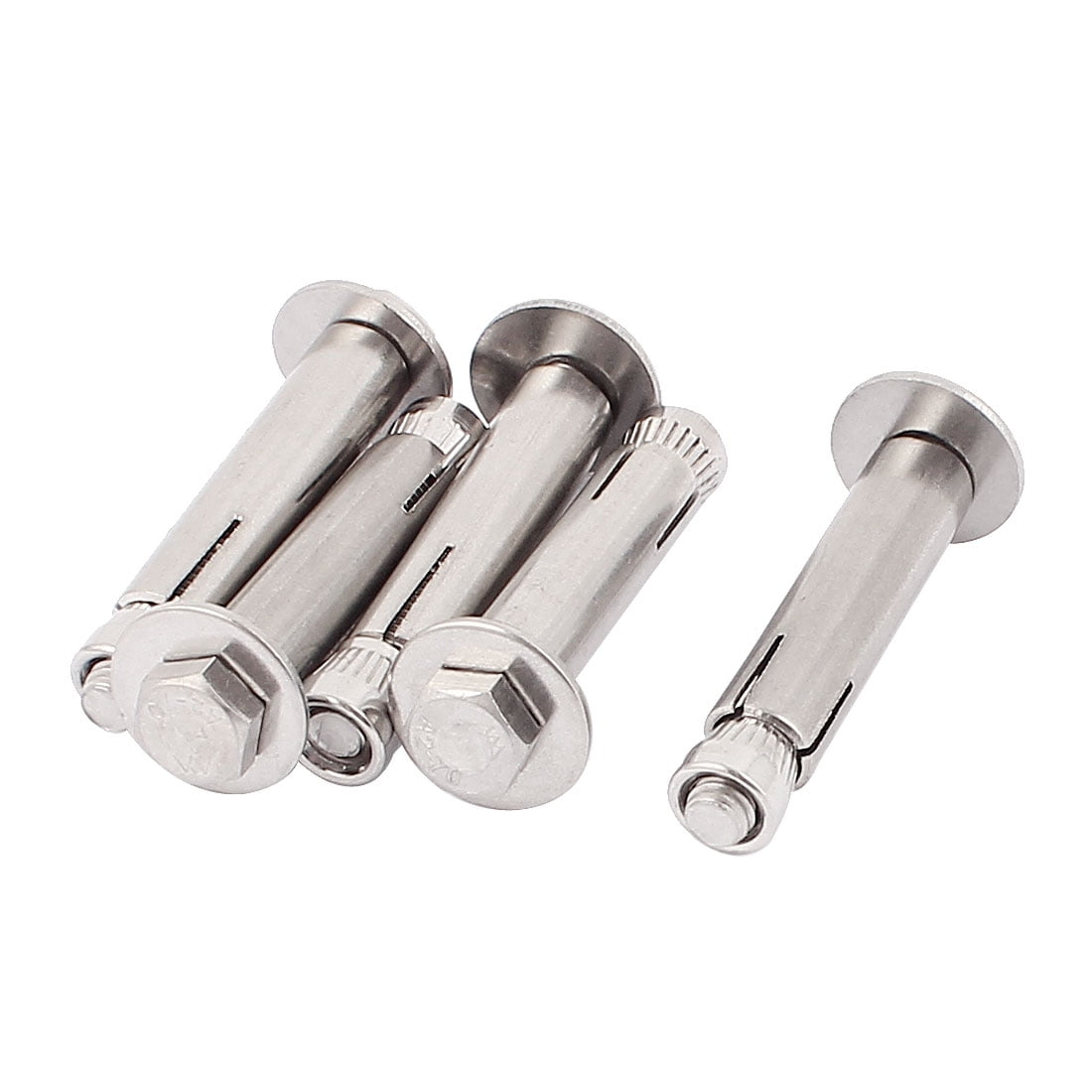 M6 x 50mm Hex Nut Expansion Anchor Screws Bolts Tool 5pcs