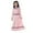 Pink, variant on AWZXDE Girls Dresses Girl Color Contrast Long Sleeve Long Skirt Dress For Summer Wear Long Skirt Pink,10-11 Years