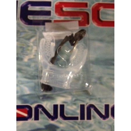 Mouthpiece, Silicone, Clear with Reusable Clamp, By Scubapro