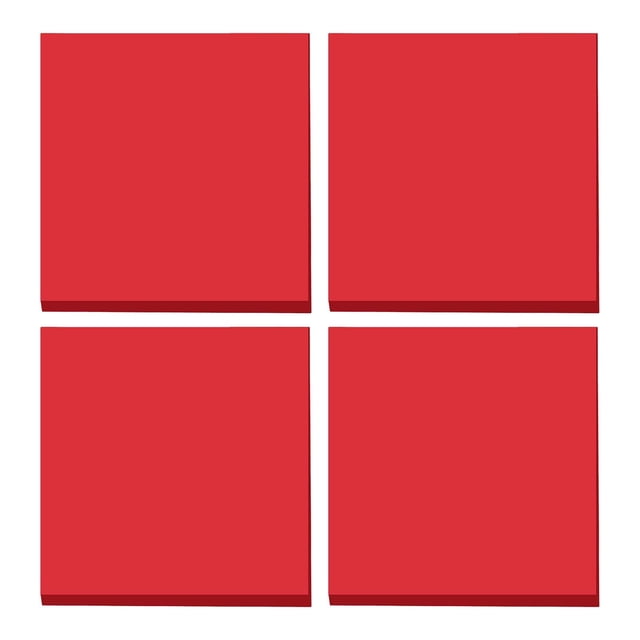 Clearance! beishanbush Sticky Note Assorted and Sticky Sheets Tearable Bright Colors Feet Notes 3*3 Super & Stationery One Size Red