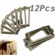 thumbnail image 1 of 12pcs Antique Brass Box Label,Furniture Handle,Furniture Cabinet Drawer Box,Metal Pull Frame Handle File Business Card Holder, 1 of 4