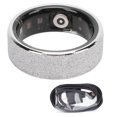 thumbnail image 2 of Smart Ring, IP68 Water Proof Intelligent Chip Stainless Steel Resin Silver Color Magnetic Charging Fitness Tracker Ring Exercise Monitoring APP  for Couples 8#,9#,10#,11#,12#, 2 of 7