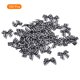thumbnail image 3 of Uxcell 100Pcs Mini Lazo de Cinta Gingham de 1" de Tela de Satén para Manualidades DIY Negro y Blanco, 3 of 7