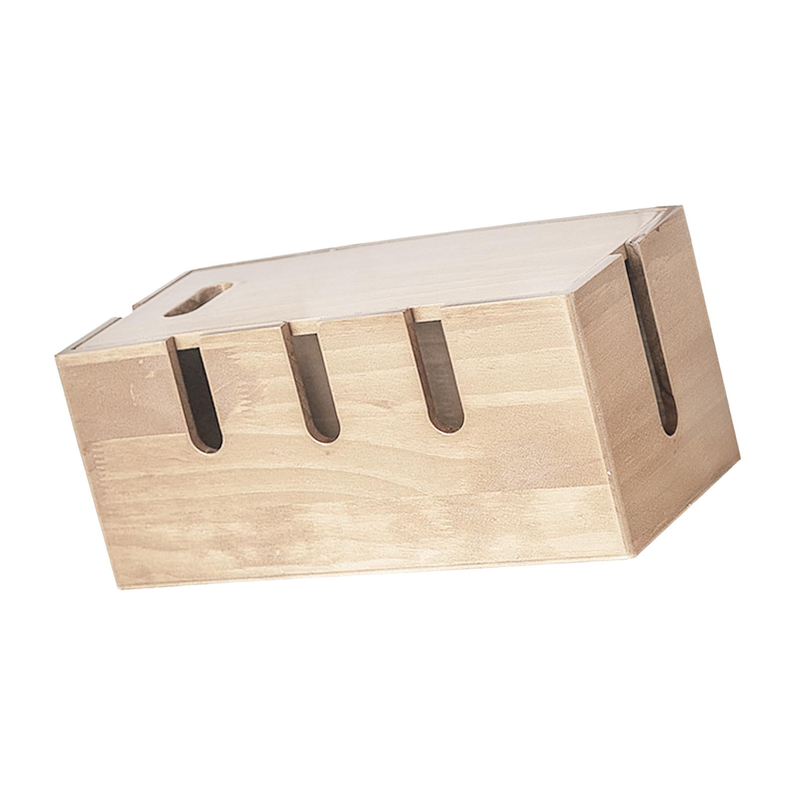 Fiocias Cable Management Box Conceal and Cover Wires Station Cord Holder Power Strip Box