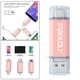 thumbnail image 5 of Unidad Flash USB 3.0 3 en 1 Tipo C de 128 GB Y Unidad Flash Micro USB para PC con IOS / Android Rosa Sunnimix Memoria USB, 5 of 8