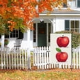 thumbnail image 5 of Fall Pretty Porch Flag, Versatile Vintage Illustration Fruits Apple House Flag 28x40 Inch, Autumn Themed Durable Garden Decoration Decoration for Balcony House Home Outdoor Patio, 5 of 6