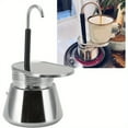 thumbnail image 4 of MesaSe Stainless Steel Espresso Percolator - Manual Stovetop Coffee Maker - Modern Italian Design - Single Spout  Non-Electric Portable Espresso Pot for Home or Camping, 4 of 7