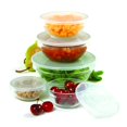 thumbnail image 1 of Norpro - Tazones de vidrio para mezclar/almacenamiento, 10 piezas, con tapas, 1 of 1