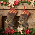thumbnail image 6 of Lsque 1860s Style American Cowboy Pattern 18 Inch Christmas Stockings, Festive Holiday Stocking for Christmas Decorations Holiday Decor, 6 of 7