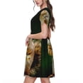 thumbnail image 2 of Easygdp Squirrels Eating Peanuts On The Tree para Vestido Transpirable de Mujer, Vestido Suelto de Manga Corta con Pliegues y Bolsillos para el Verano, 2 of 6