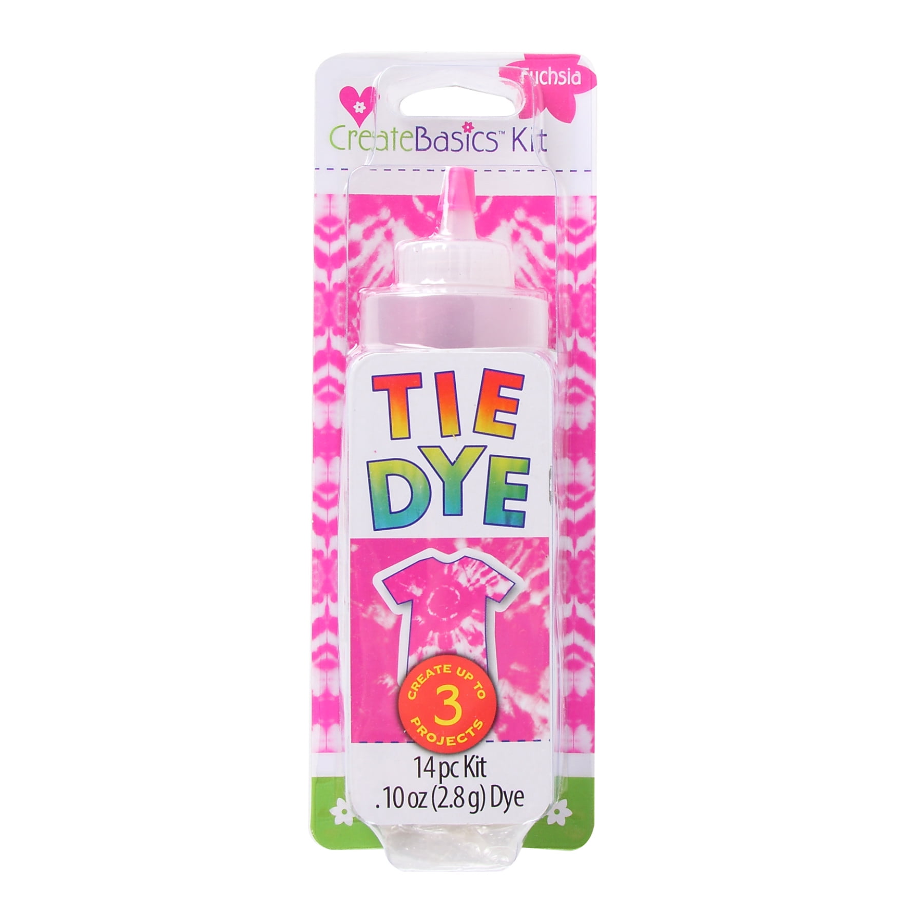 Create Basics 1 Color Tie Dye Kit Fuchsia, DIY Tie Dye