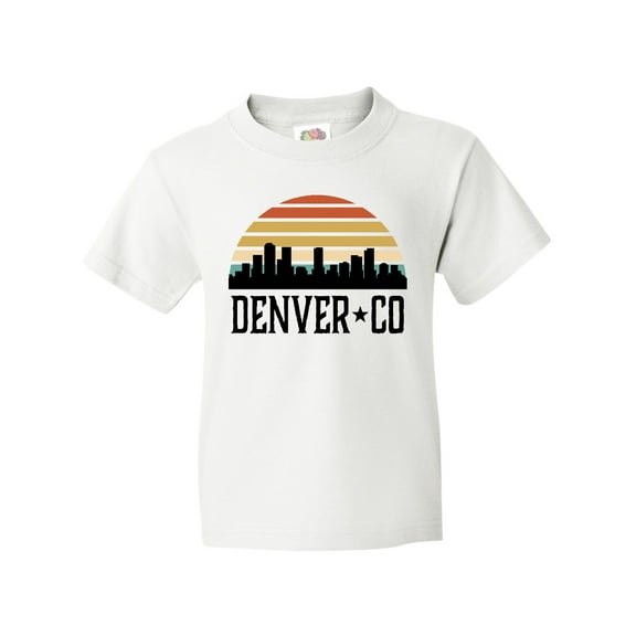Inktastic Denver Colorado Skyline Vintage Youth T-Shirt