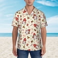 thumbnail image 4 of Daiia cute Santa with Gifts Hawaiian Shirt for Men Gentle Cotton Regular Short Sleeve Casual-Medium, 4 of 9