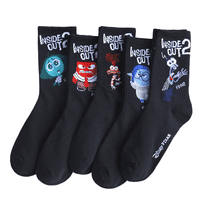 BAIZOHAI Kids Socks, 5 Pairs Inside Out Athletic Crew Socks, Warm & Comfortable Cartoon Socks for Boys, Girls DSN529-469