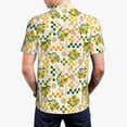 thumbnail image 4 of Daiia Hawaii Palms Pattern Men’s Polo Shirts,Solid Deck Shirt,Classic Fit, Breathable Cotton Polo for Casual and Sport Wear-XX-Large, 4 of 9