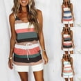 thumbnail image 1 of SAYOO vestidos para mujer sin mangas verano 2022 estampado a rayas vestidos casuales para mujer con bolsillo cuello en V cintura chaleco suelto SAYOO  Casual, 1 of 6