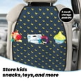 thumbnail image 5 of Pofeuu Cartoon Ducks Print 2 Pack PU Leather Kick Mat Back Seat Protector, Universal Car Seat Back Organizer, Waterproof Backseat Protector For Most Car, 5 of 8