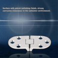 thumbnail image 5 of 6pcs Flat Folding Cabinet Door Tanble Hinges,sewing Machine Table;zinc Alloy Folding Flip Hinge,flip Top Hinge With Screws,silver, 5 of 5