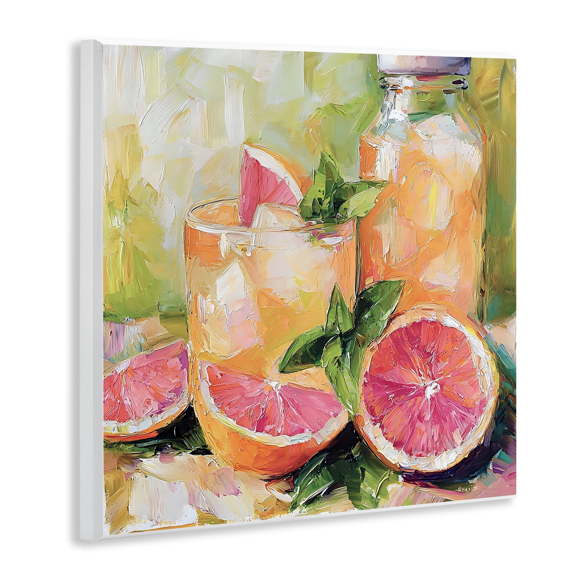 Stupell Industries Grapefruit Summer Refreshment Wall Plaque Art, design by Riley B