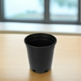 thumbnail image 4 of Raindrops 5Pcs Large Black Plastic Garden Flower Pots with Thickened Wear Resistant Design, 4 of 8