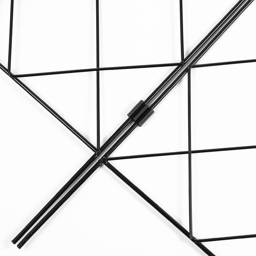 MLINS Sturdy Plant Support Trellis for Climbing Vines with Iron Frame Black Color for Storage Use 5 Pieces