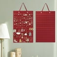 thumbnail image 2 of Jewelry Hanging Bag Multi-layer Dust-proof Large Capacity Jewelry Storage Felt Jewelry Storing Displaying Pouch for Cloakroom, 2 of 7