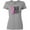 AC-Heather Grey, variant on Inktastic Never Stop Fighting Breast Cancer Awareness Women's T-Shirt