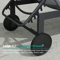 thumbnail image 5 of Walsunny 2pcs Patio Outdoor Chaise Lounge Chair with Wheels for Outside Aluminum Adjustable Angle Lounge Chair Set（Light Gray）, 5 of 8