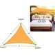 thumbnail image 5 of Vela de sombra triangular, 3 x 3 x 3 m, impermeable, con protección UV para jardín, terraza, balcón, piscina, con toldo (naranja), 5 of 5