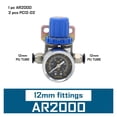 thumbnail image 1 of AR2000 1/4''Pneumatic Mini Air Pressure Relief Control, Compressor Regulator Treatment Units Valve Gauge Fitting ,Widely Used, 1 of 7