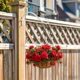 thumbnail image 5 of Outdoor Plants Hook Wall Bracket 12 in, Wrought Iron Hanging Basket Bracket for Flower Planter, Bird Feeder, Lanterns, Wind Chimes, White, 5 of 6