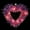 Red, variant on Big Clearance! LED Light Strings Valentine's Day Heart Wreath Exquisite Hanging Heart Wall Decor for Wedding Party Engagement Mother's Day Anniversary Love Heart Tinsel Garland