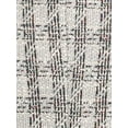 thumbnail image 5 of INSPIRE CHIC Tweed Top for Women Sleeveless Crew Neck Plaid Print Waist Zipper Buckle Back Blouse Tops M White Black, 5 of 6