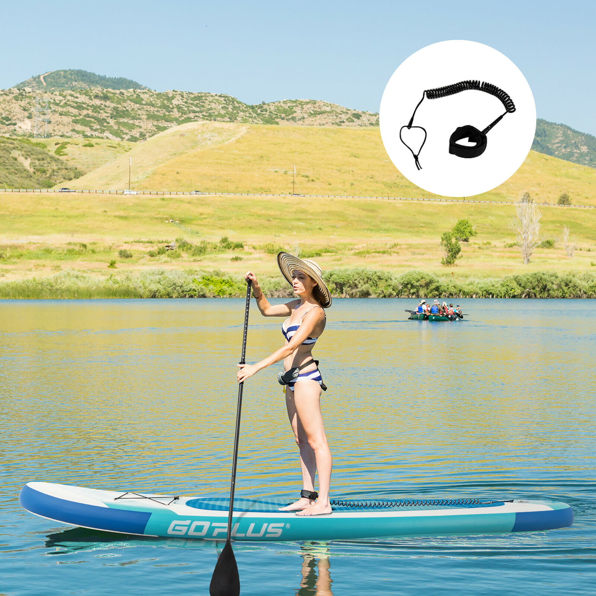 Goplus 10ft Inflatable Stand Up Paddle Board 6'' Thick W/ Aluminum Paddle Leash Backpack - image 5 of 10