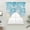 Blue, variant on Blue Beige Waves Swag Curtains for Kitchen/Bedroom/Living Room, Summer Beach Coastal Nautical Ocean Scalloped Curtains 63 Inch Long, Window Swag Topper Curtains Valances 2 Panels Set 36"x63"