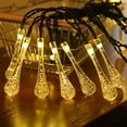 thumbnail image 1 of RYRDWP 5 Meters 20 Lights Water Drop Decoration Winter Decoration LED Bubble Lantern String Light, 1 of 6