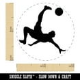 thumbnail image 2 of Soccer Player Bicycle Overhead Scissors Kick Ball Association Football Rubber Stamp for Scrapbooking Crafting Stamping - Mini 1/2 Inch, 2 of 7