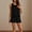 Black, variant on Heisall Women's Two Piece Sets Short Sleeve Round Neck Top with Back Lace and High Waist Shorts Casual Lounge Sets Summer Outfits