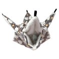 thumbnail image 4 of Accesorio de Jaula para Hamaca de Hámster, Juego Colgante de Doble Capa, Juguete de Nido Suave Cálido para Dormir para Animales Pequeños, Hurón, Plane Marrón Sunnimix Hamaca de hámster, 4 of 8