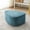 Triangle-Blue, variant on UIXE Rounded Triangle Ottoman Pebble Footstool Upholstered Coffee Side Tables for Living Room Bedroom Entryway, Gray