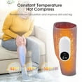 thumbnail image 3 of 3 Modes Cordless Leg Massager with Heat, Adjustable Calf Compression Massage for Circulation and Pain Relief, Portable for Athletes and Seniors, 3 of 12
