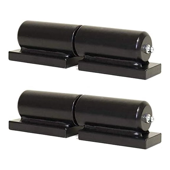 Heavy Duty Hinges 7 Inch Weld On Plate Bearing - 900 lbs Capacity Pair - Grease Zerk Fitting - Industrial Strength Steel Hinges for Doors, Gates, Trailers